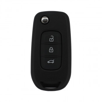 Корпус выкидного ключа Renault Logan 2 лезвие VAC102 - три кнопки Корпус выкидного ключа Renault Logan 2 лезвие VAC102 - три кнопки